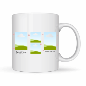 Kubek Personalizowany ,,Walentynki Kolaż Zdjęć" z imieniem