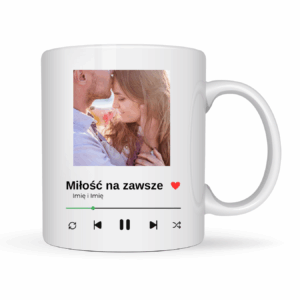 Kubek Personalizowany ,,Miłość na zawsze" z Twoim zdjęciem