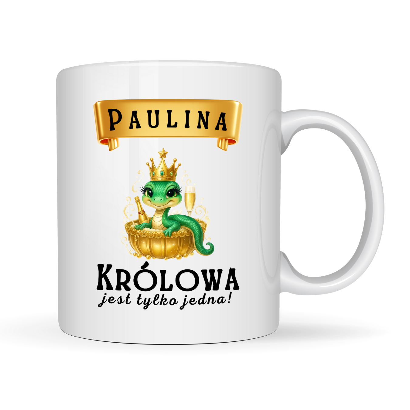 KUBEK Z IMIENIEM ,,KRÓLOWA"