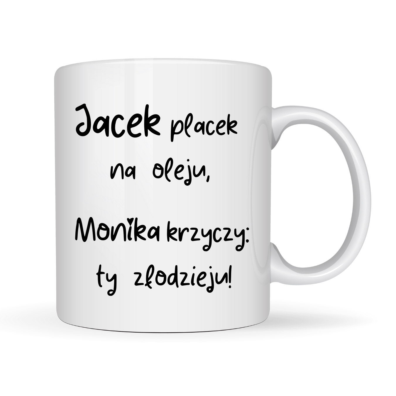 Kubek Personalizowany „Placek na oleju”  z imieniem