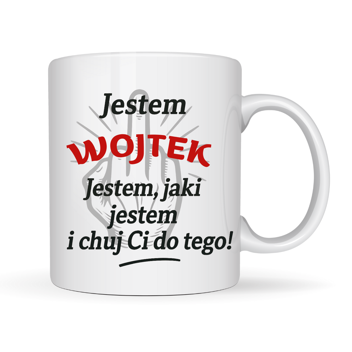 „Kubek Personalizowany „Jestem, Jaki Jestem” z imieniem