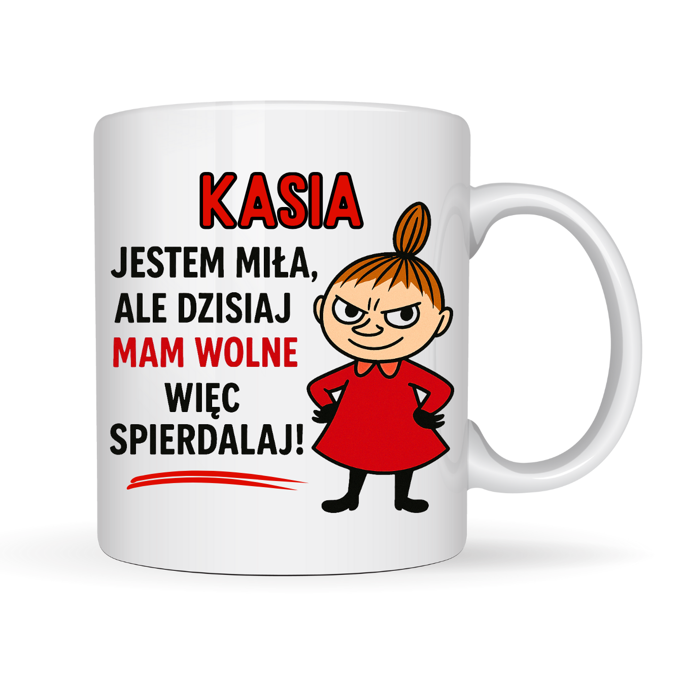 Kubek Personalizowany „Dziś mam wolne" z imieniem