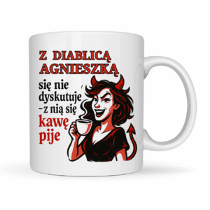 Kubek Personalizowany „Z Diablicą się nie dyskutuje'' z imieniem