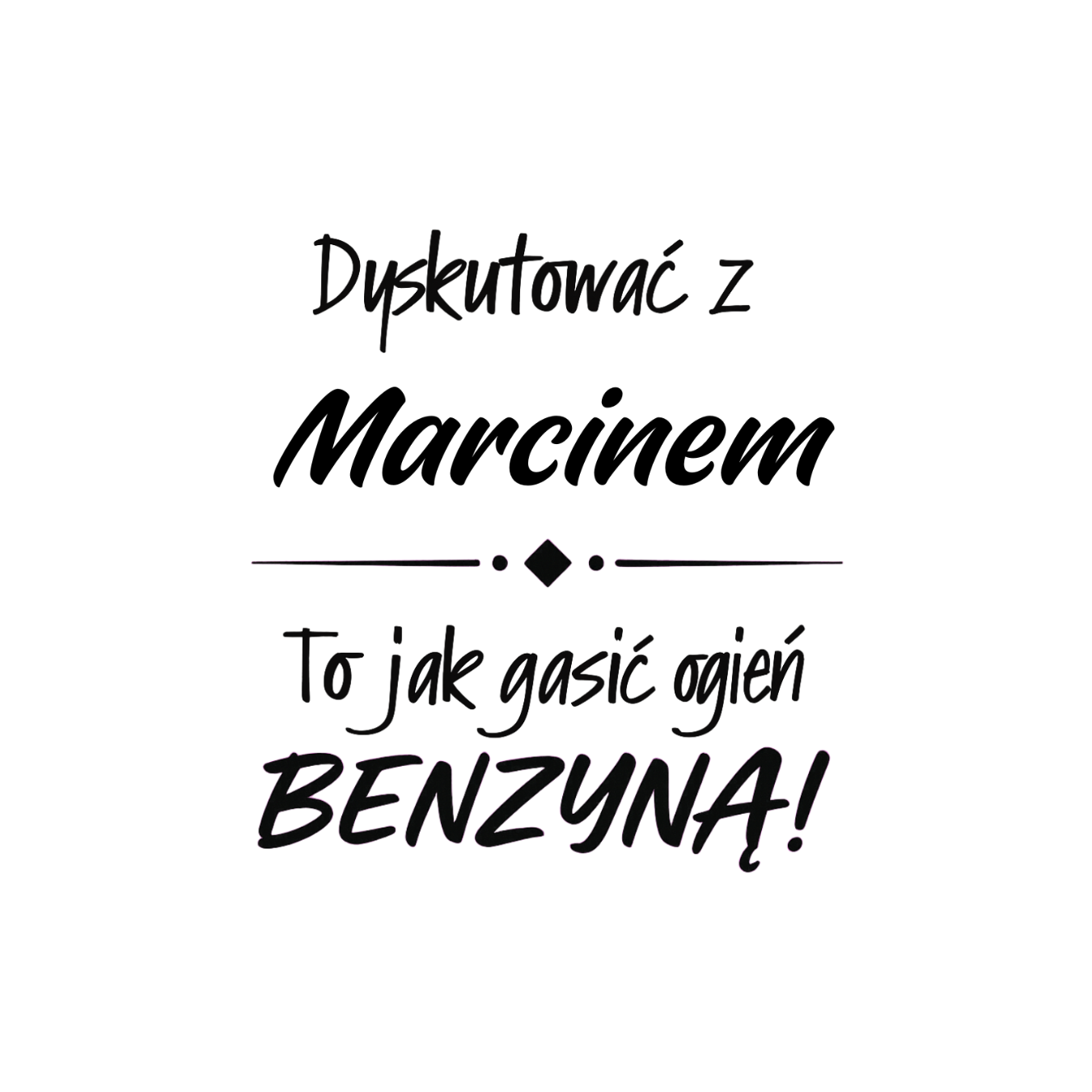 Kubek z dowolnym imieniem ,,Dyskutować 2”
