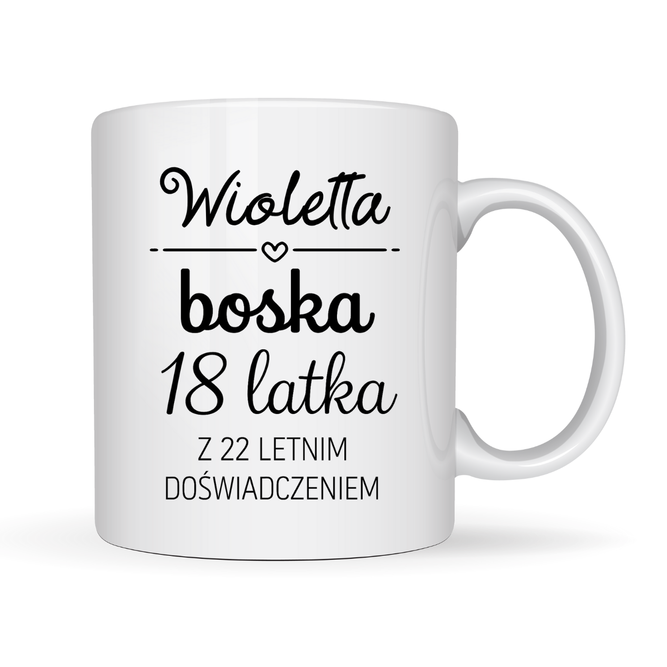 KUBEK Z IMIENIEM ,,BOSKA 40-STKA Z DOŚWIADCZENIEM"