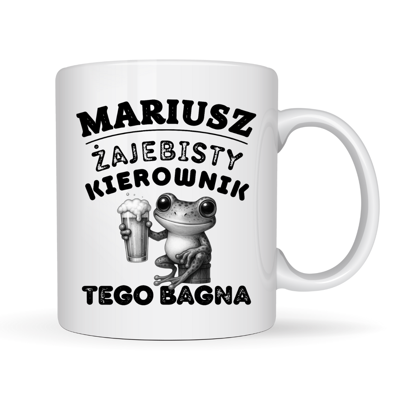 KUBEK Z IMIENIEM ,,ŻAJEBISTY KIEROWNIK"