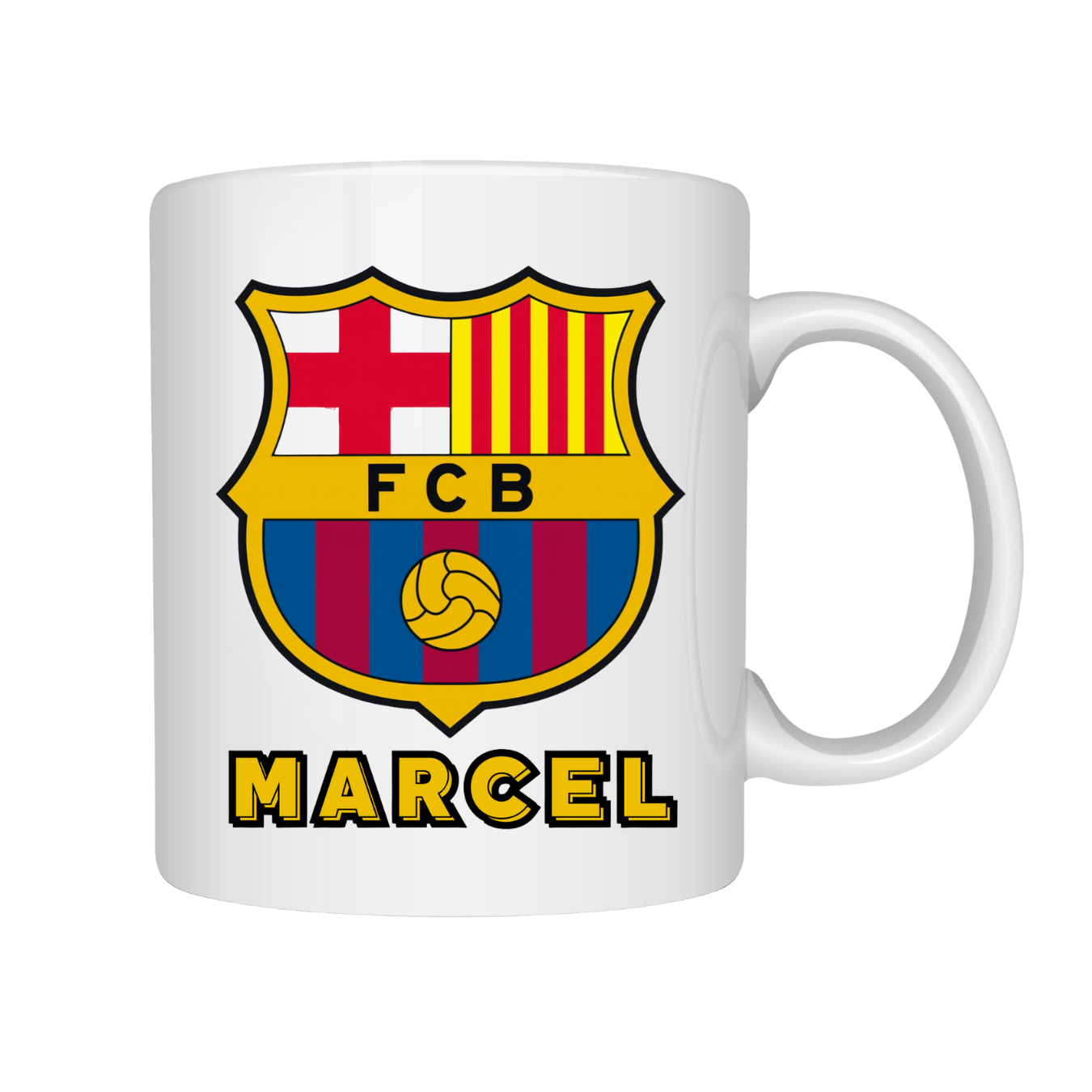 KUBEK Z IMIENIEM ,,FCB"