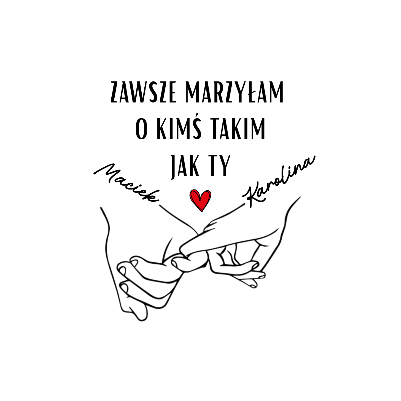 KUBEK Z IMIENIEM ,,ZAWSZE MARZYŁAM – DLA NIEGO”
