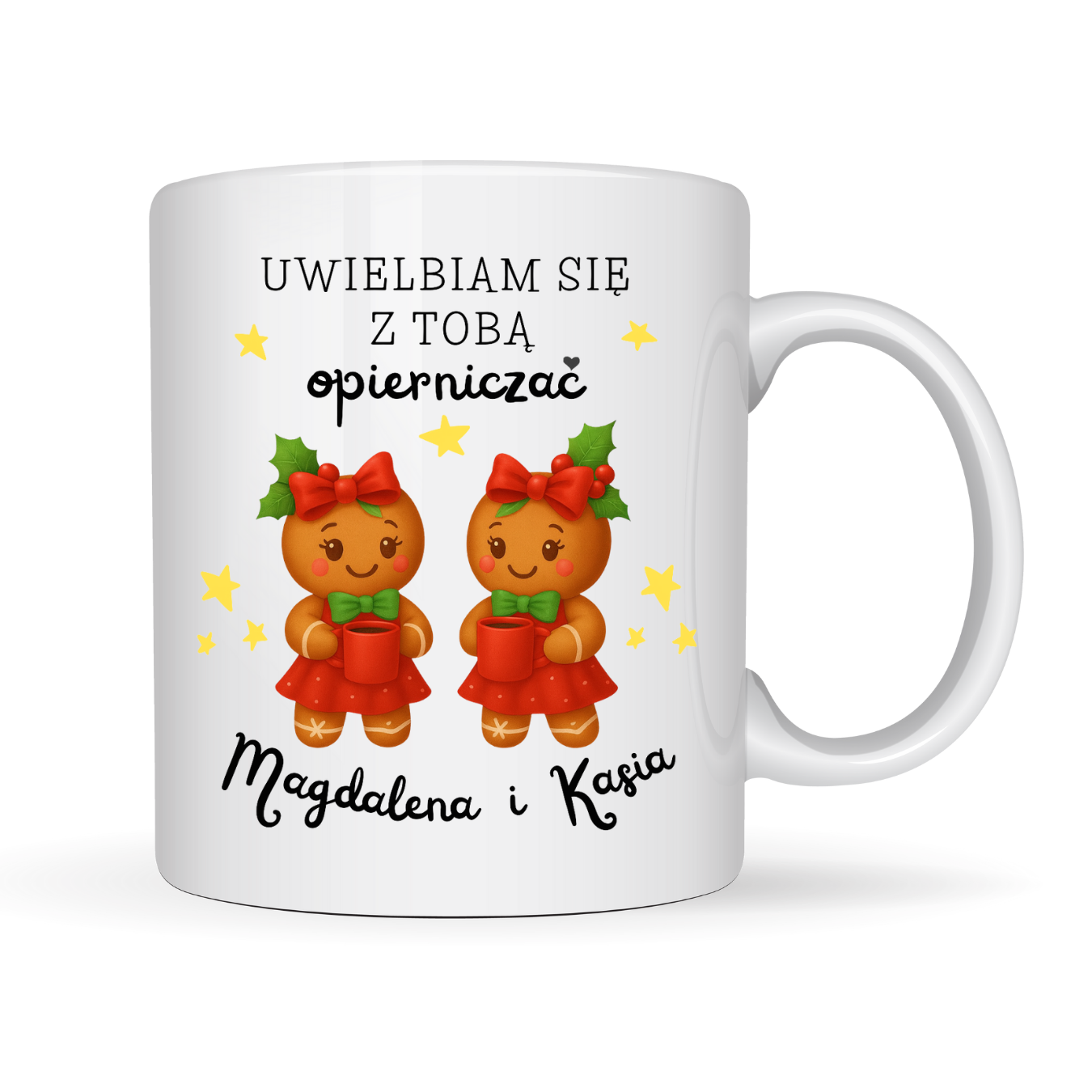 Kubek z dowolnym imieniem ,,Uwielbiam się z Tobą opierniczać"