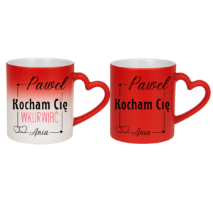 Kubek z dowolnymi imionami ,,Kocham cię wkurw*ać"