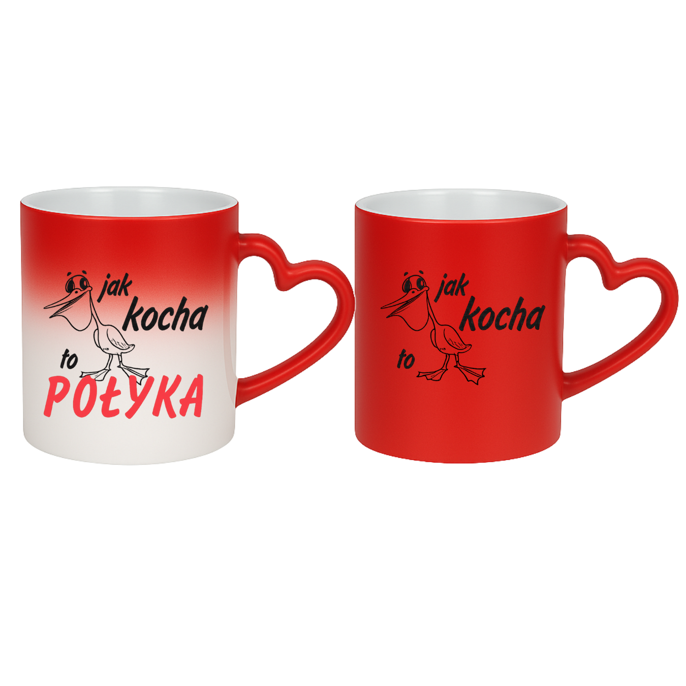 Kubek magiczny ,,Jak kocha to połyka"