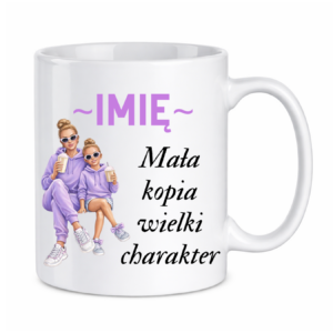 Kubek z dowolnym imieniem "Mała kopia wielki charakter"