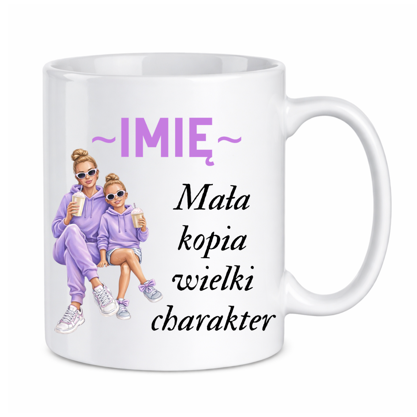 Kubek z dowolnym imieniem "Mała kopia wielki charakter"