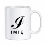 Kubek z dowolnym imieniem i literą