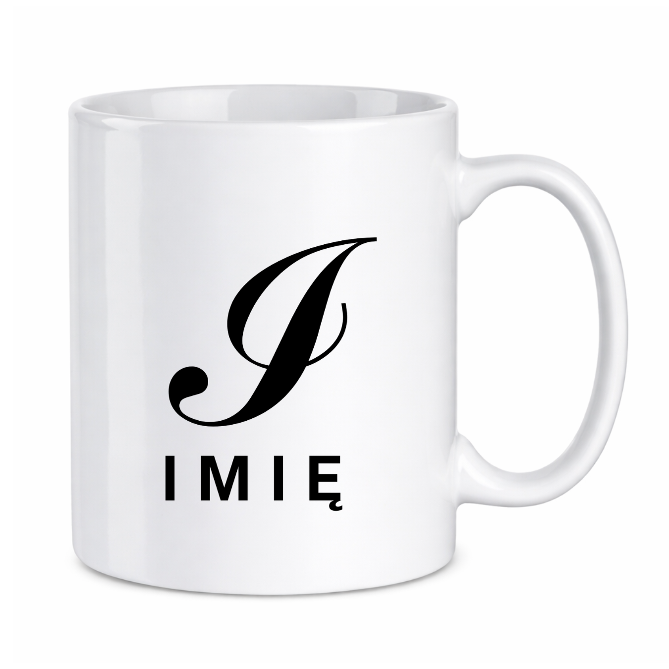 Kubek z dowolnym imieniem i literą