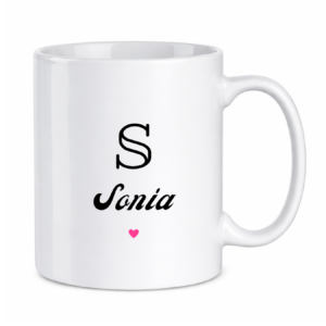 Kubek z dowolnym imieniem i literą