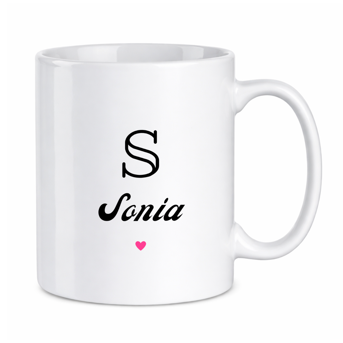 Kubek z dowolnym imieniem i literą