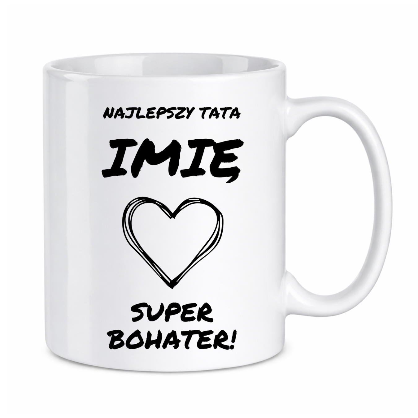 Kubek z dowolnym imieniem "Najlepszy tata"