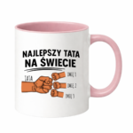 Kubek z dowolnymi imionami "Najlepszy tata na świecie"