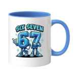 Kubek z napisem "Six Seven"