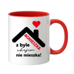 Kubek "Agnieszka z byle ch*jem nie mieszka !"