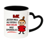 Kubek z dowolnym imieniem "Jestem miła, ale dziś mam wolne"
