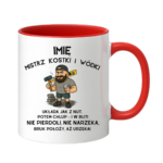 Kubek z dowolnym imieniem "Mistrz kostki i wódki"