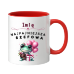 Kubek z dowolnym imieniem "Najfajniejsza szefowa"