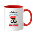 Kubek z dowolnymi imionami "Jesteś moim Serduszkiem''