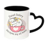 Kubek "Dzień dobry zaczyna się od kawy"