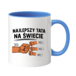 Kubek z dowolnymi imionami "Najlepszy tata na świecie"