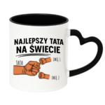 Kubek z dowolnymi imionami "Najlepszy tata na świecie"