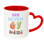 Kubek z napisem "Six Seven"