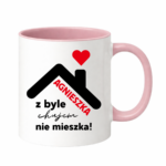 Kubek "Agnieszka z byle ch*jem nie mieszka !"