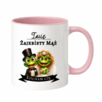 Kubek z dowolnym imieniem "Żajebisty mąż"