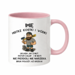 Kubek z dowolnym imieniem "Mistrz kostki i wódki"