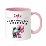 Kubek z dowolnym imieniem "Najfajniejsza szefowa"