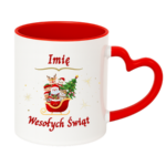 Kubek z dowolnym imieniem "Wesołych Świąt"