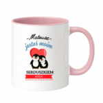 Kubek z dowolnymi imionami "Jesteś moim Serduszkiem''