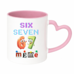 Kubek z napisem "Six Seven"
