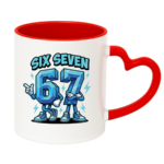 Kubek z napisem "Six Seven"