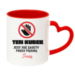 Kubek z dowolnym imieniem "Ten kubek jest już zajęty"