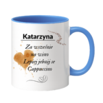 Kubek z dowolnym imieniem "Za wcześnie na wino"