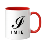 Kubek z dowolnym imieniem i literą