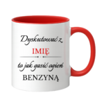 Kubek z dowolnym imieniem "Dyskutować z"