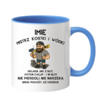 Kubek z dowolnym imieniem "Mistrz kostki i wódki"