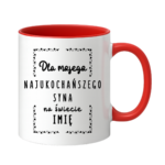 Kubek z dowolnym imieniem "Najukochańszy syn"