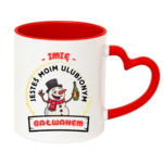 Kubek z dowolnym imieniem "Jesteś moim ulubionym bałwanem"