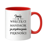 Kubek z dowolnym imieniem "Wręczę Ci mandacik"