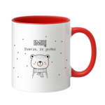 Kubek z dowolnym imieniem "Dobrze że jesteś"